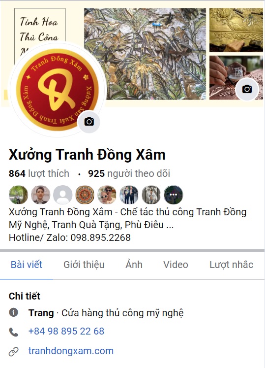 facebook tranh đồng