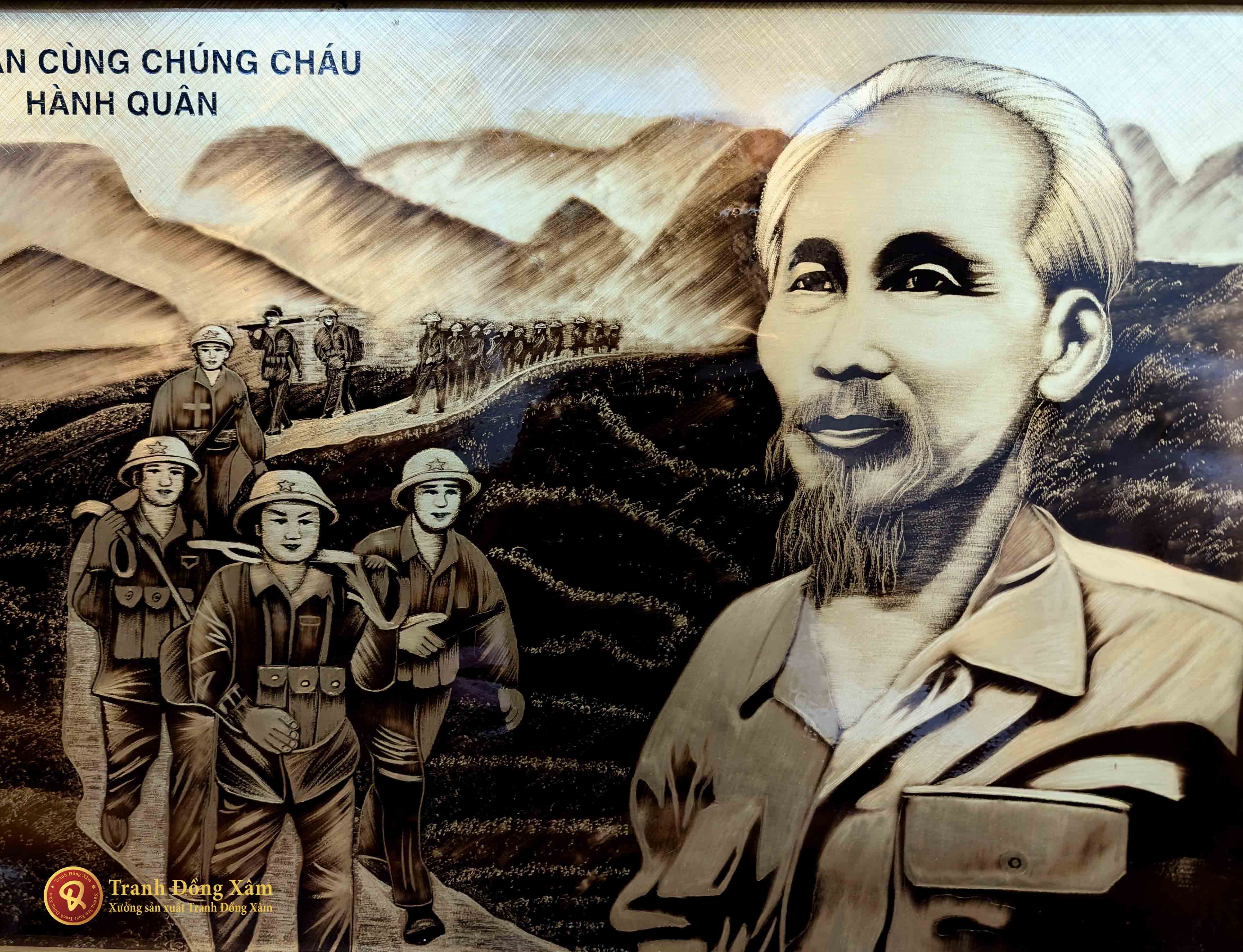 quà tặng tranh bác hồ