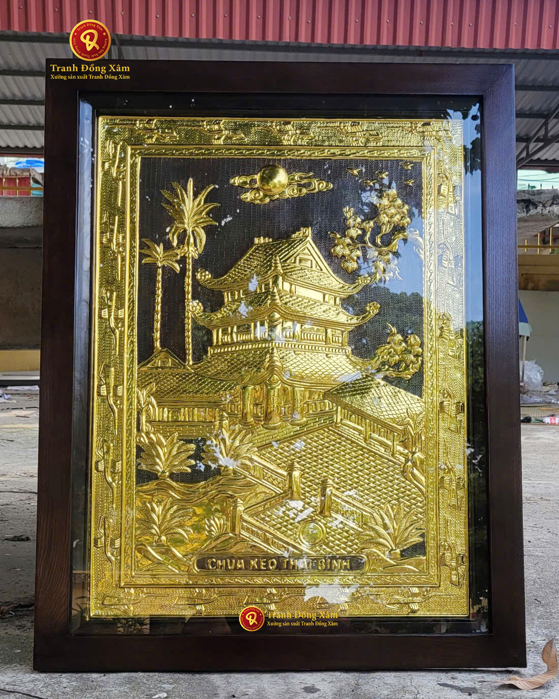 tranh chùa keo mạ vàng