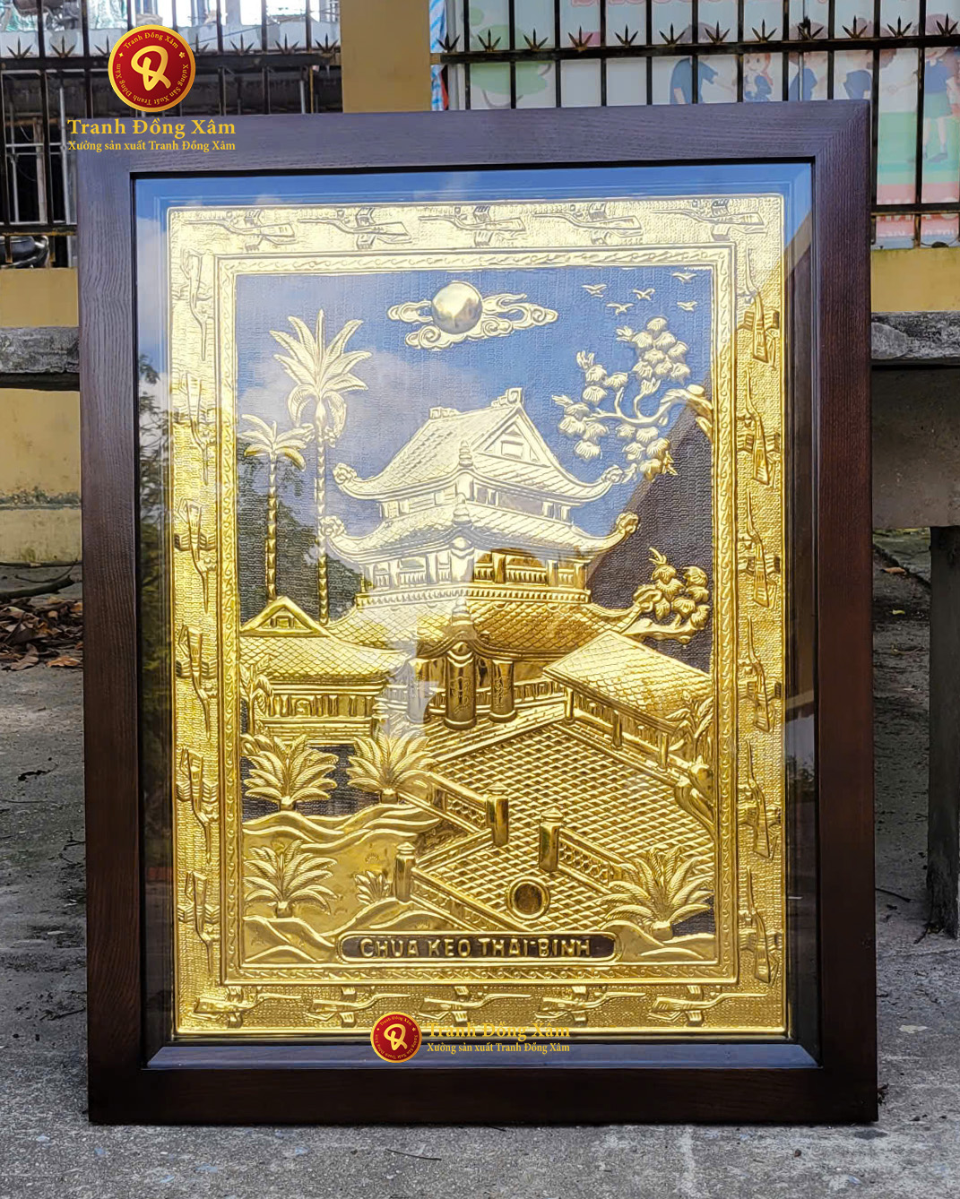 quà tặng chùa keo mạ dát vàng