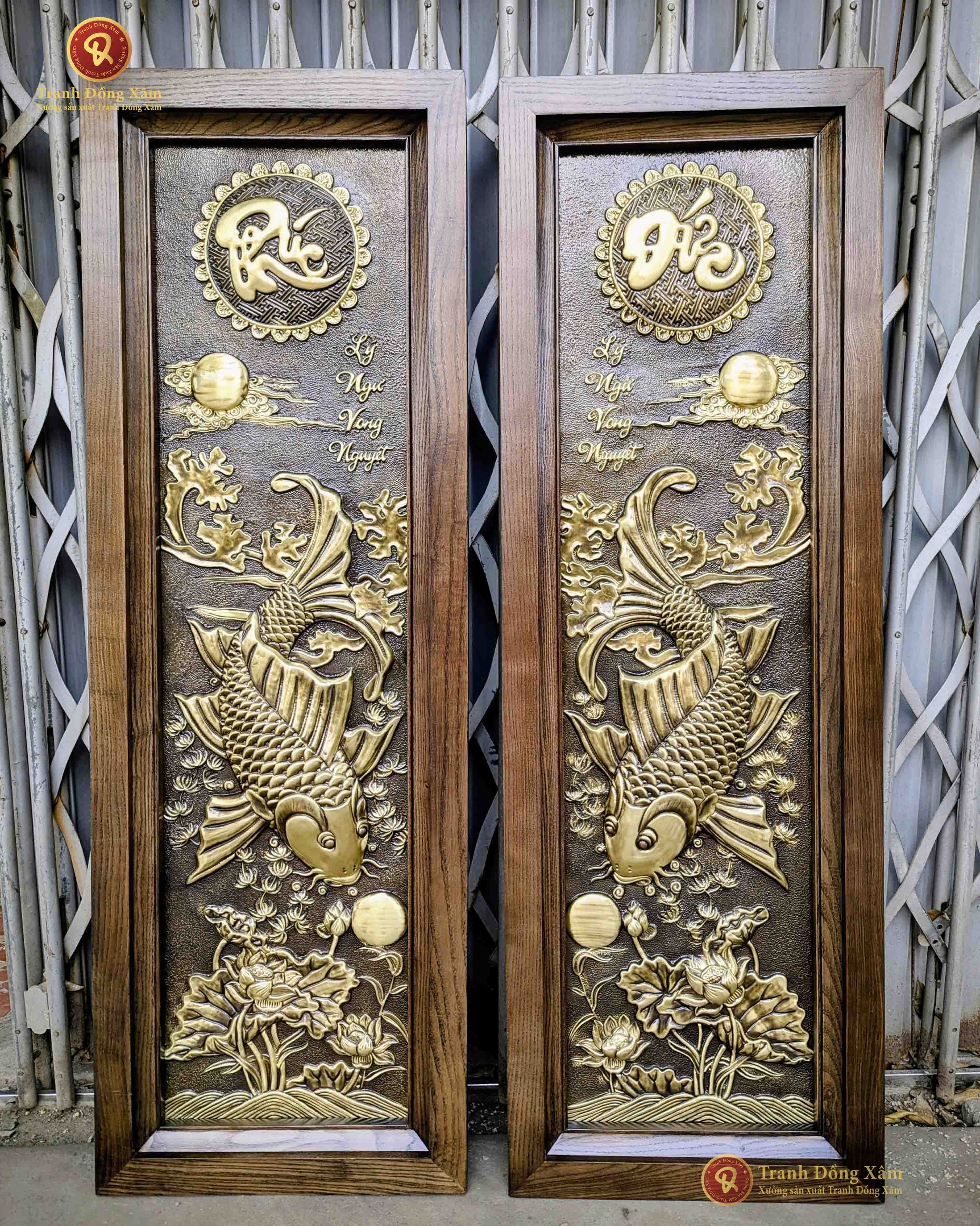 tranh lý ngư vọng nguyệt
