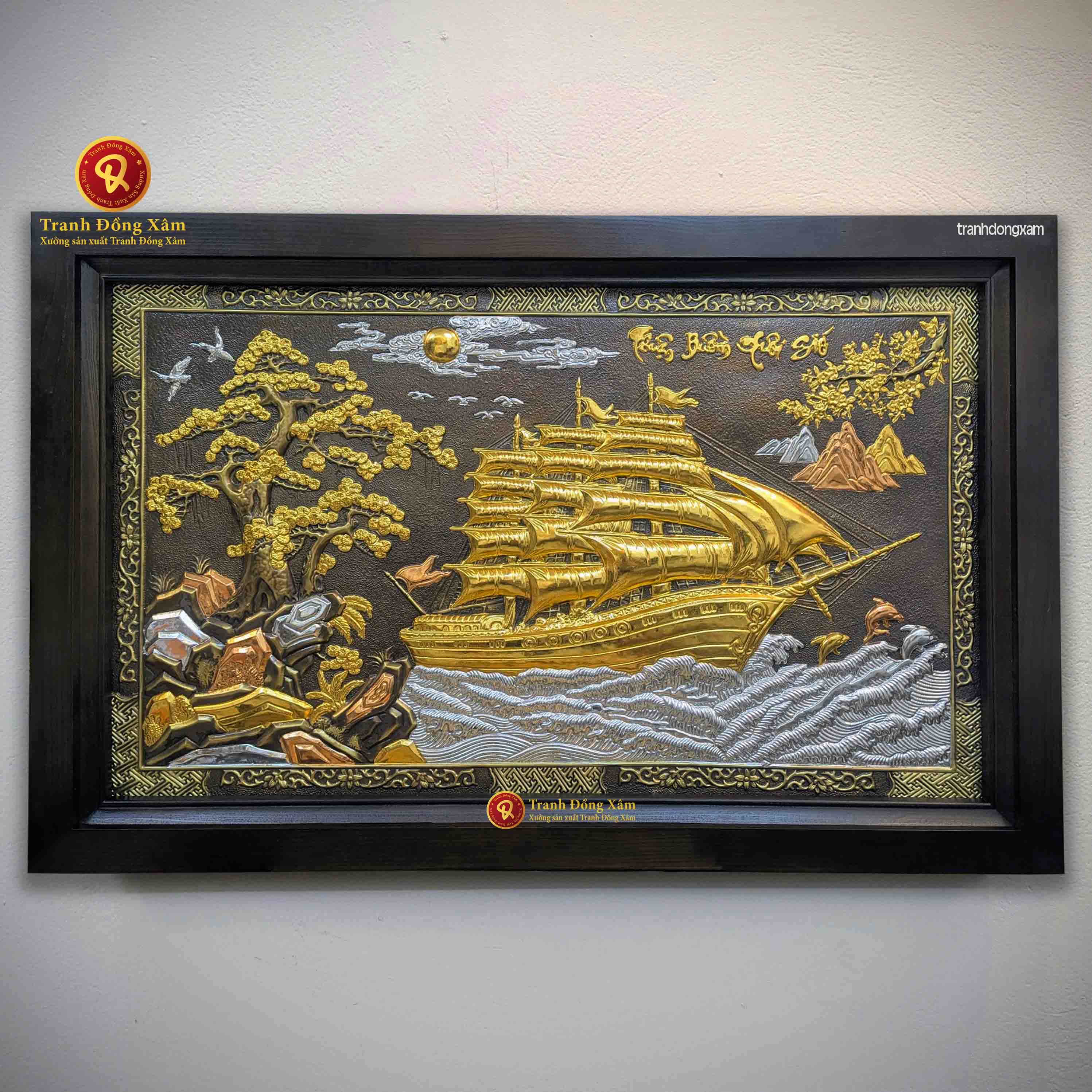 quà tặng thuận buồm xuôi gió mạ vàng